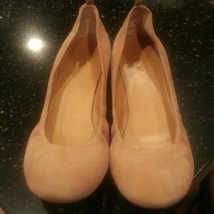 J. CREW Beige Suede Flats