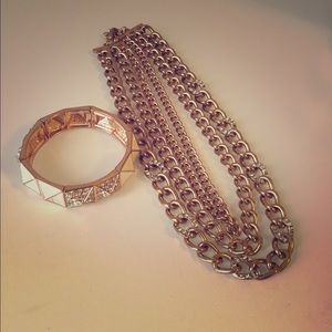 Bundle necklace and bracelet