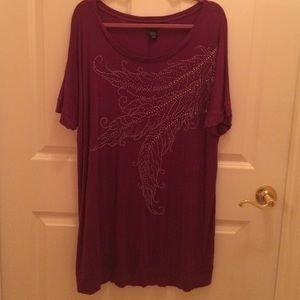 Purple tunic length top!