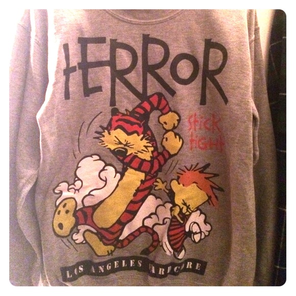 Terror Stick Tight Calvin and Hobbes Sweatshirt