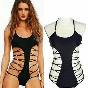 2015 Hot Strappy Sexy  Swimsuit Swimwear Bathing M