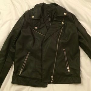 Forever 21 black leather Moto jacket