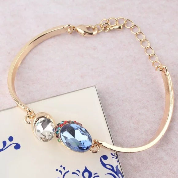 MakeOffer 14k GoldFilled Austrian Crystal Bracelet - Picture 2 of 2