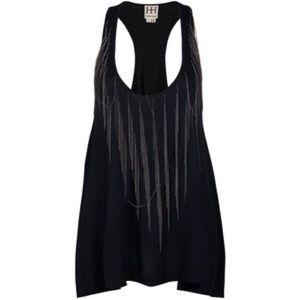 Haute hippie Chain fringe tank top