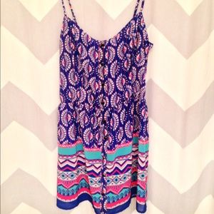 Aztec print romper