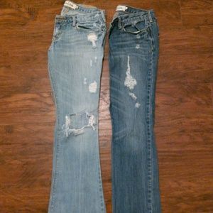 2 abercrombie jeans!
