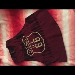 Forever 21 Route 66 crop top