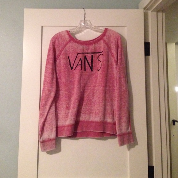 Vans pink crew-neck sweatshirt