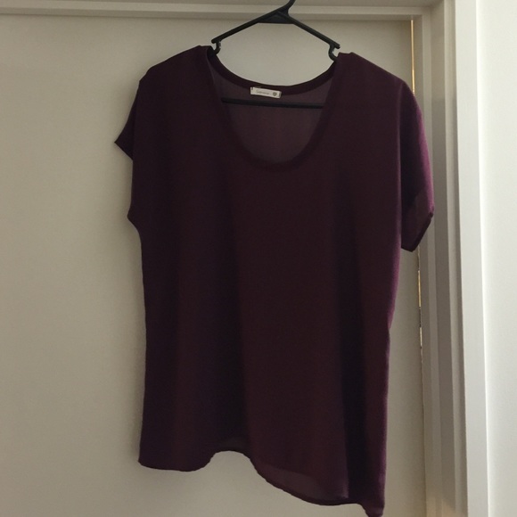 Maroon top