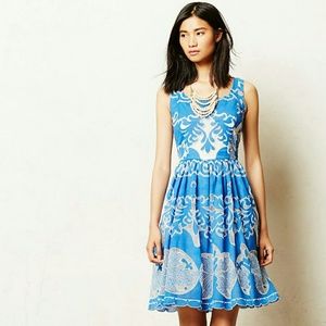 Anthropologie Azure Lace Dress