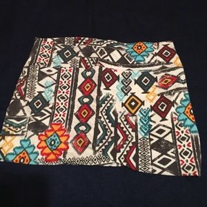 🚫SOLD🚫  Ⓜ tribal print mini skirt
