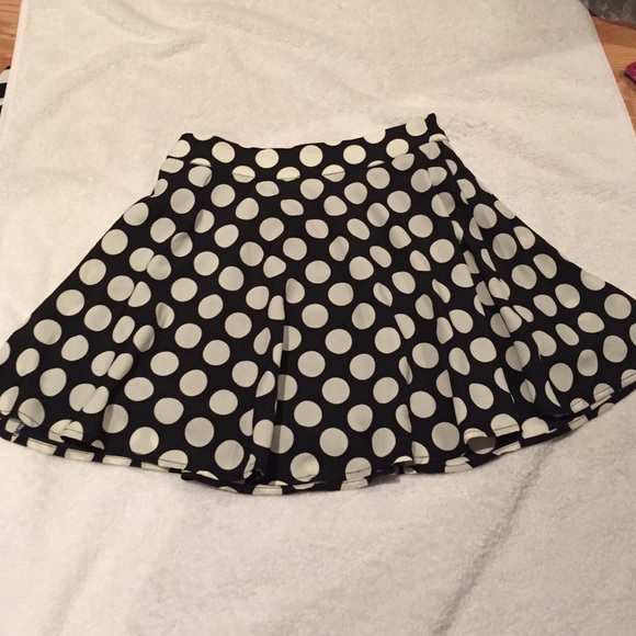 polka dot skater skirt