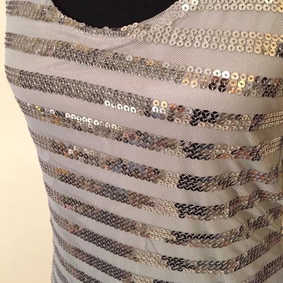 Grey sequined short dress or long top - Picture 3 of 3