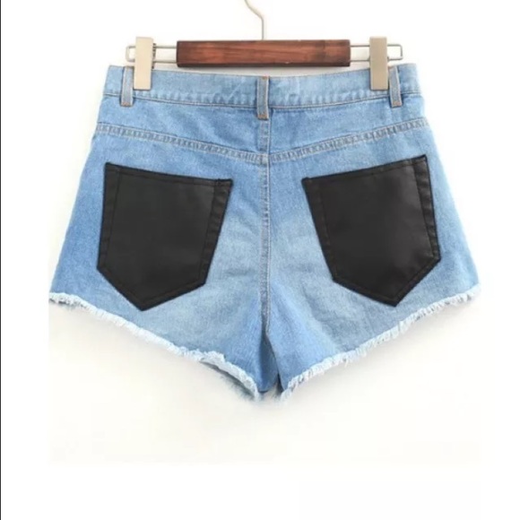 High Waist Denim Shorts