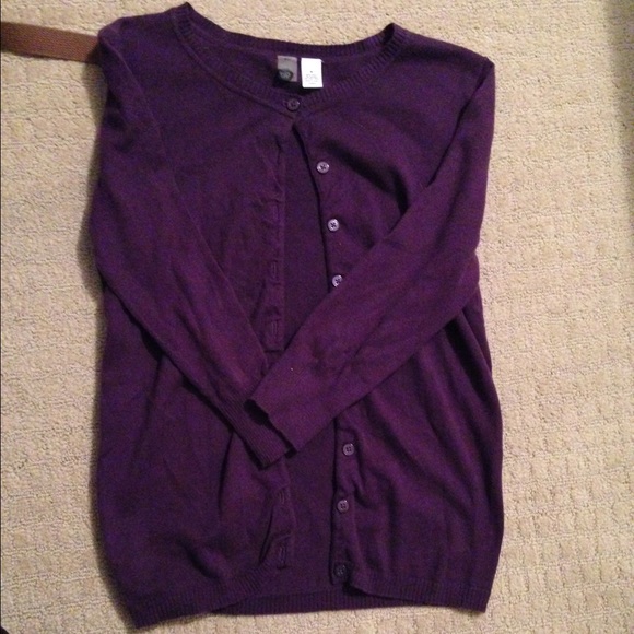 Purple cardigan from Nordstrom