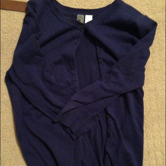 Blue cardigan from Nordstrom