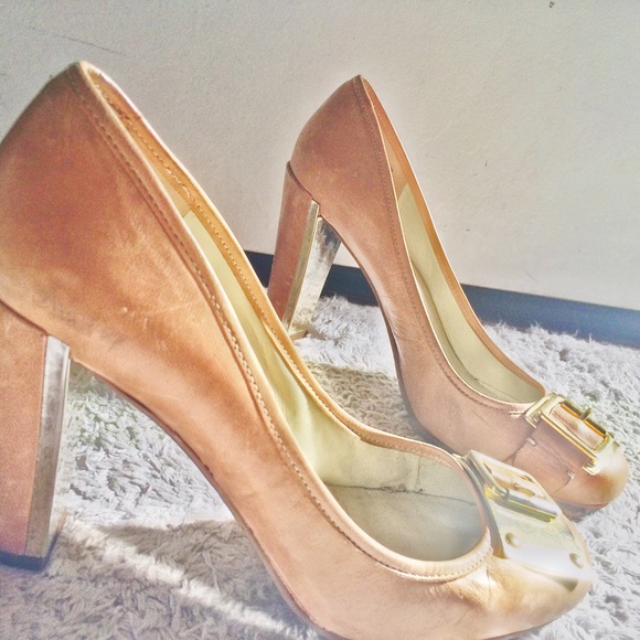 Nine West Shoes Nine West Blush Gold Shoes Poshmark