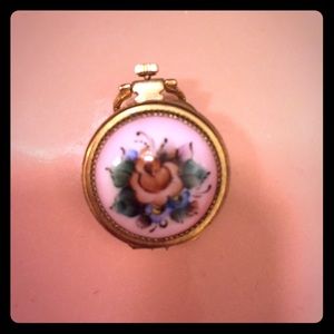 Antique locket with floral motif