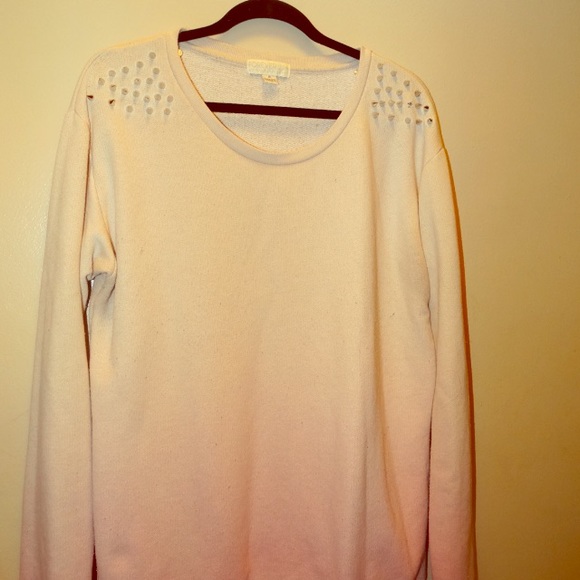 Ombré studded sweater