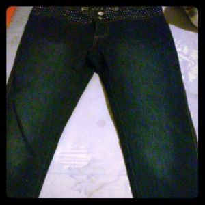 Cute Diamond dark blue jeans
