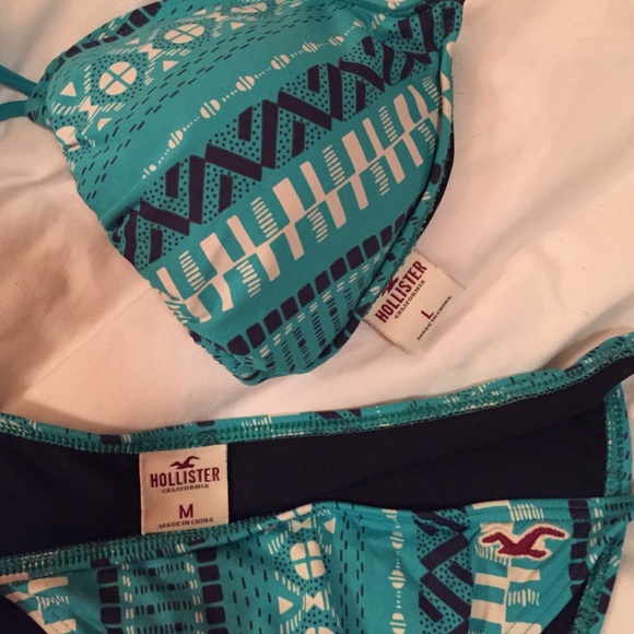 Tribal turquoise bathing suit! - Picture 3 of 3