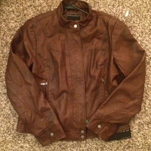 BERNARDO Faux Leather Moto Jacker