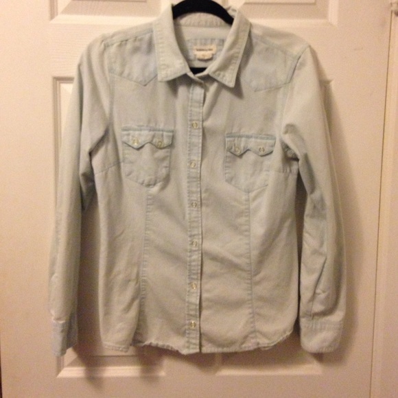 Denim Button-Down Shirt