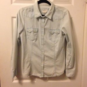 Denim Button-Down Shirt