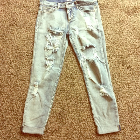 Distressed jeans for sale