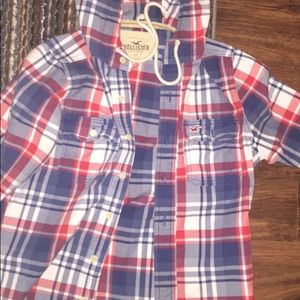 Hollister plaid jacket