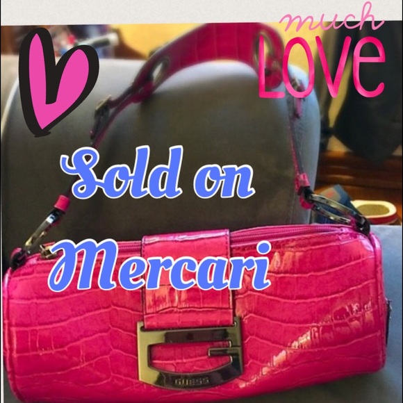 Guess Handbags - Guess pink handbag/tote