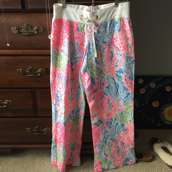 Lilly Pulitzer beach pants. PLEASE READ FURTHER...