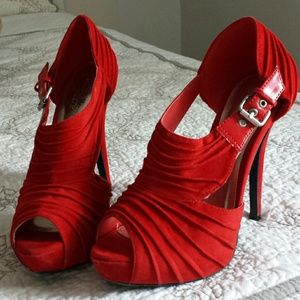 Charlotte Russe Red 5 inch heels