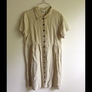 100% Linen Vintage Babydoll Dress
