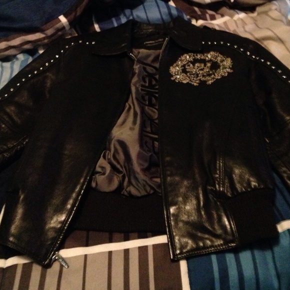 Real leather pelle jacket