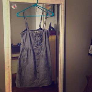 Gray Pinstripe Dress