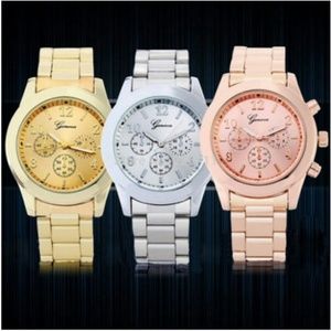 Unisex Stainless Steel Quartz Wrist Watch Hot!