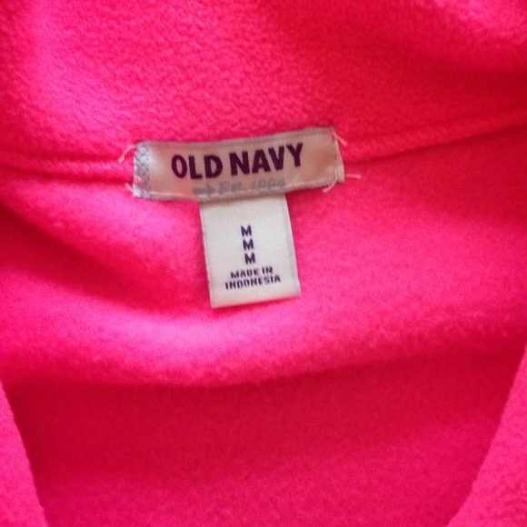 Bright pink fleece zip-up jacket - Picture 2 of 2