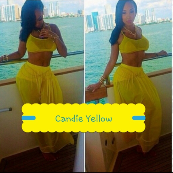 Candie yellow 2 piece