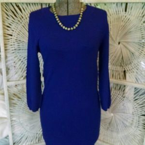 Royal Blue Knit Dress