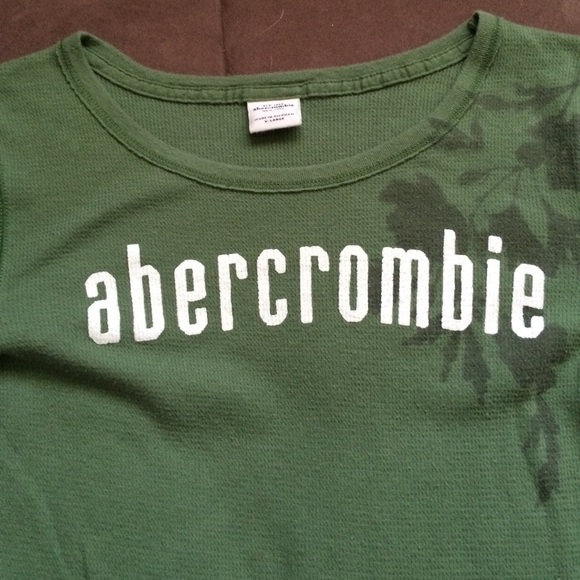 Abercrombie Kids Quarter-Sleeve Green Top