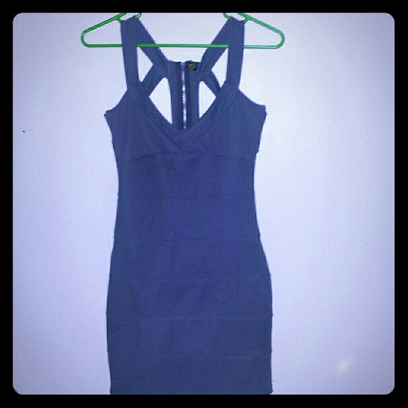 Charcoal grey spandex dress