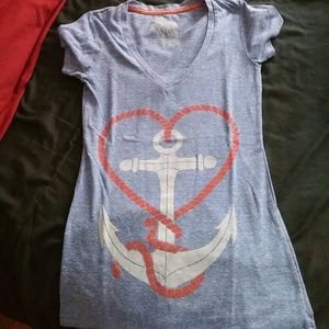 Nautical fitted tee shirt