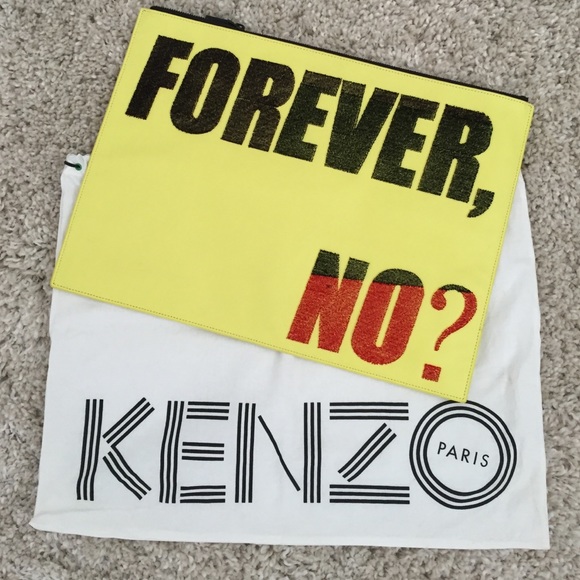 KENZO 'Forever No' Oversized Clutch
