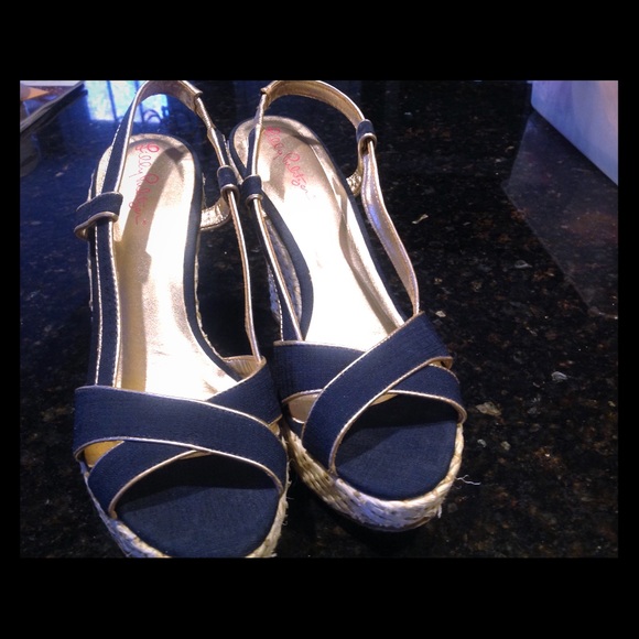 Lilly Pulitzer wedge sandals
