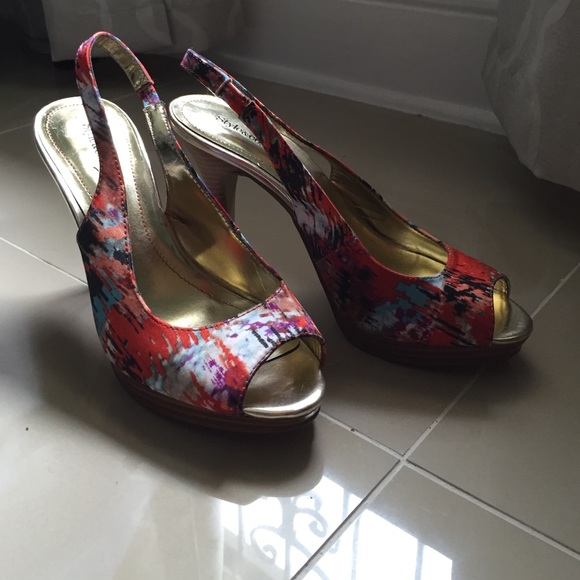 Peep toe heels