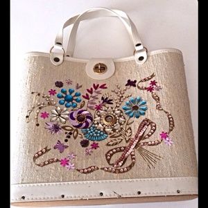 Gorgeous Enid Collins Style Gemstone Vint Handbag