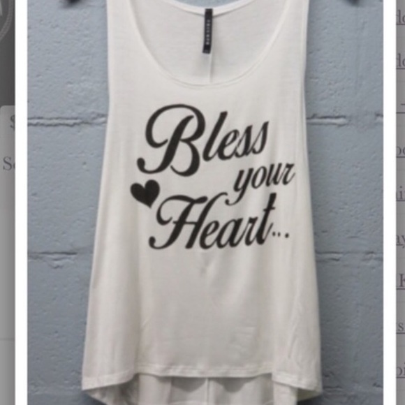 Tops - TODAY ONLY!!💗Bless Your Heart Tank💗