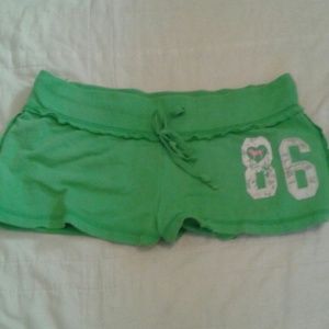VS PINK green short shorts S