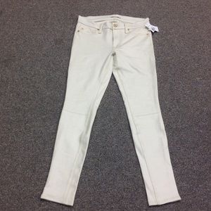 Seven for all mankind, cracked leather